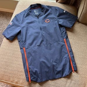 NFL Nike On Field Apparel Chicago Bears windbreaker pullover top sz XS